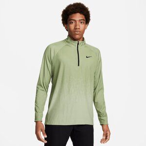 Nike Tour Men's Dri-FIT ADV 1/2 Zip Golf Top Long-Sleeve Oil Green Size Medium